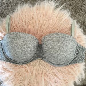 PINK Gray Strapless Push up Bra 🤍